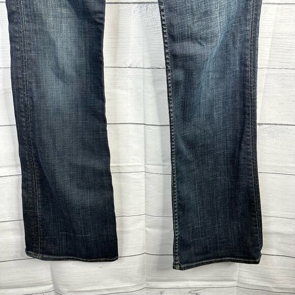 Hudson Womens size 28 Blue Bootcut Jeans Flap Back Pockets British Union Y2K - Picture 5 of 10